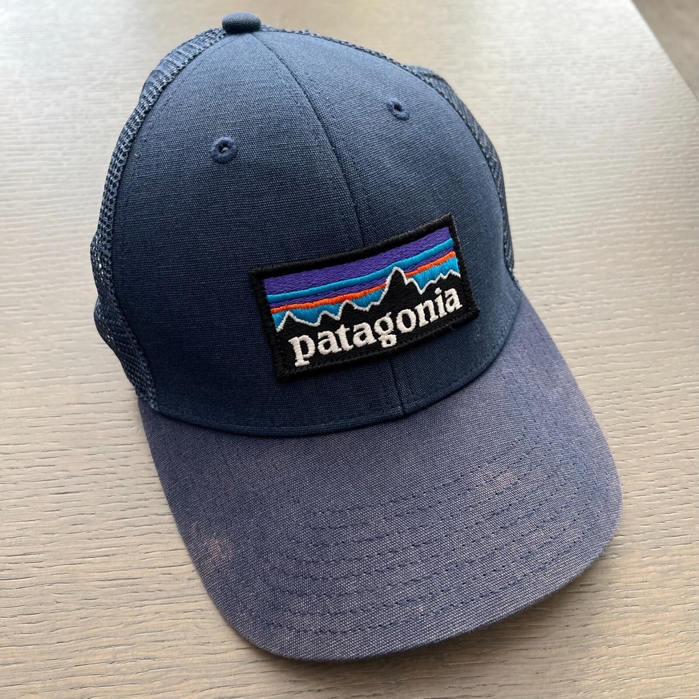 Patagonia Mens Blue - P-6 Logo Trucker Hat